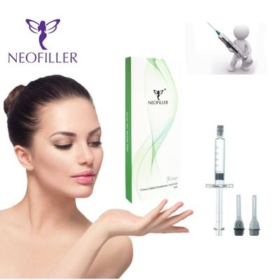 Щеки Гиалуроновая кислота для лица Кожный наполнитель для губ HA Filler 1 мл 2 мл 24 мг / мл
