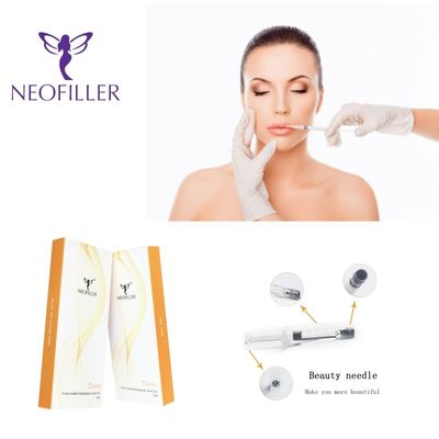 2 мл прозрачного гиалуроновой кислоты Dermal Filler Инъекционный гель для улучшения места инъекции