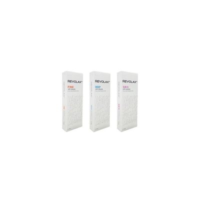 Перекрестный дермальный наполнитель Revolax Dermal Filler Fine Deep Sub-Q Injectable Formula для уменьшения линий лица и восстановления объема