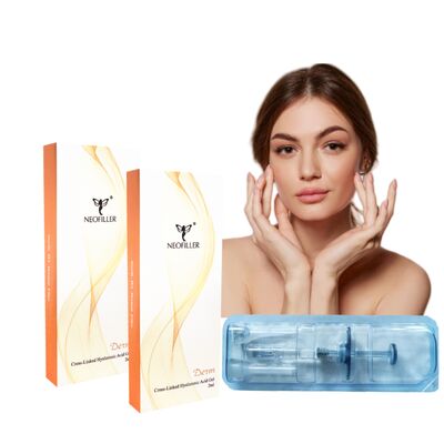 Neofiller Youthful Glow Hyaluronic Acid Dermal Filler с концентрацией 24 мг/ мл в течение 9-12 месяцев Долговечность с помощью гиподермической инъекции