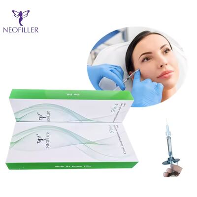Перекрестно связанная гиалуроновая кислота Dermal Filler Омолаживающее средство для лица Инъекционный гель Природная регенерация кожи Усиление