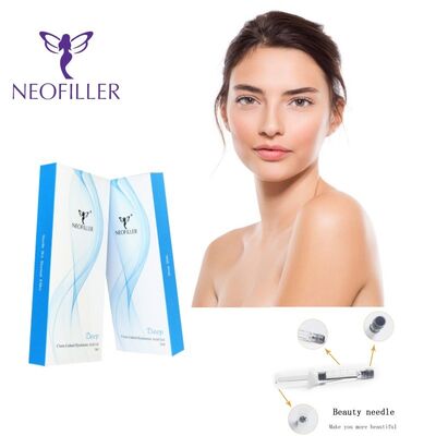 Скрещенный 2 мл гиалуроновой кислоты Dermal Filler Deep Line Контур носа Инъекционный гель для улучшения лица