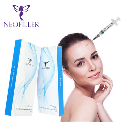 Скрещенный 2 мл гиалуроновой кислоты Dermal Filler Deep Line Контур носа Инъекционный гель для улучшения лица