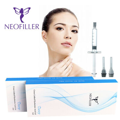 Скрещенный 2 мл гиалуроновой кислоты Dermal Filler Deep Line Контур носа Инъекционный гель для улучшения лица