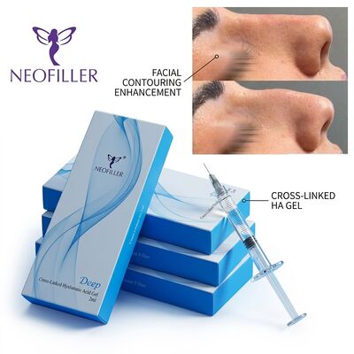 Глубокая линия антиморщины Гиалуроновая кислота Dermal Filler Инъекционный гель Увеличение губы Восстановление объема лица