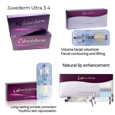 До 12-18 месяцев Juvederm Dermal Filler 1 мл 2 шприца Посылка DHL UPS FEDEX Долговечное решение для улучшения лица