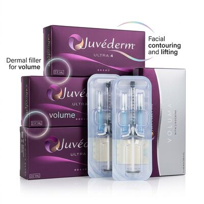 До 12-18 месяцев Juvederm Dermal Filler 1 мл 2 шприца Посылка DHL UPS FEDEX Долговечное решение для улучшения лица