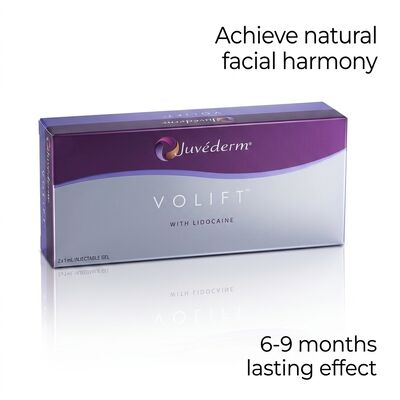Объем 2 x 1 мл Juvederm Voluma Filler Антивозрастный наполнитель для лица для увеличения объема и улучшения контуров лица