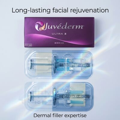 Гелевая формула Juvederm Dermal Filler 2 x 1 ml объем гиподермическая глубина инъекции подходит для медицинских косметических применений