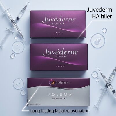Гелевая формула Juvederm Dermal Filler 2 x 1 ml объем гиподермическая глубина инъекции подходит для медицинских косметических применений