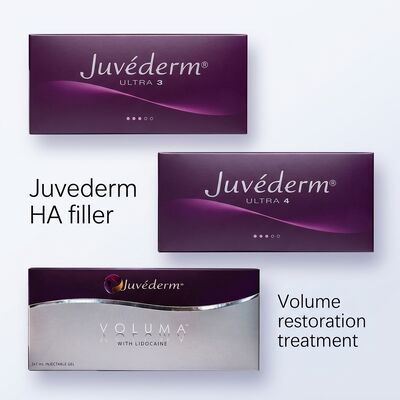 Гелевая формула Juvederm Dermal Filler 2 x 1 ml объем гиподермическая глубина инъекции подходит для медицинских косметических применений