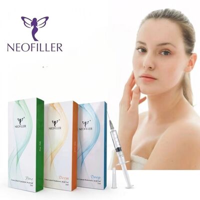 Неофиллер с перекрестным соединением гиалуроновой кислоты Dermal Filler Инъекционный гель подбородок Lip Fillers Увеличение объема лица