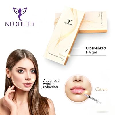 Инъекционный гиалуроновый кислота Dermal Filler Противовозрастное лицевое омоложение Лечение тонких линий Увеличение объема