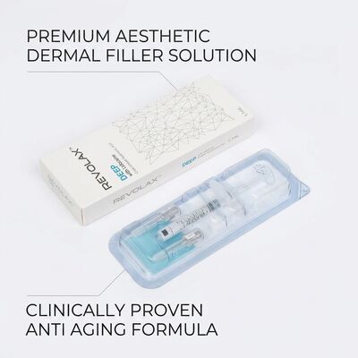 24 мгл Revolax Dermal Filler Инъекция Глубина Средняя до глубокой концентрация дермы 20 мгл Раствор для увеличения объема лица