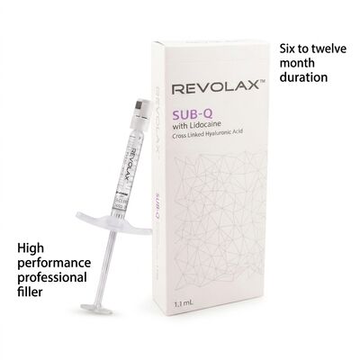 Гиалуроновая кислота Revolax Dermal Filler безопасный инъекционный раствор для уменьшения морщин, контурирования лица и увлажнения кожи.