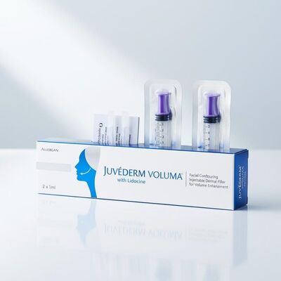 Объем шприца 2 1 мл на коробку Juvederm Voluma Filler Безопасность Контур лица Инъекционный дермальный наполнитель для увеличения объема