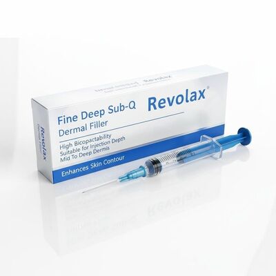 Прекрасный глубокий суб-Q Revolax Dermal Filler Высокая биосовместимость Подходит для инъекции Глубина средняя до глубокой дермы Улучшает контур кожи