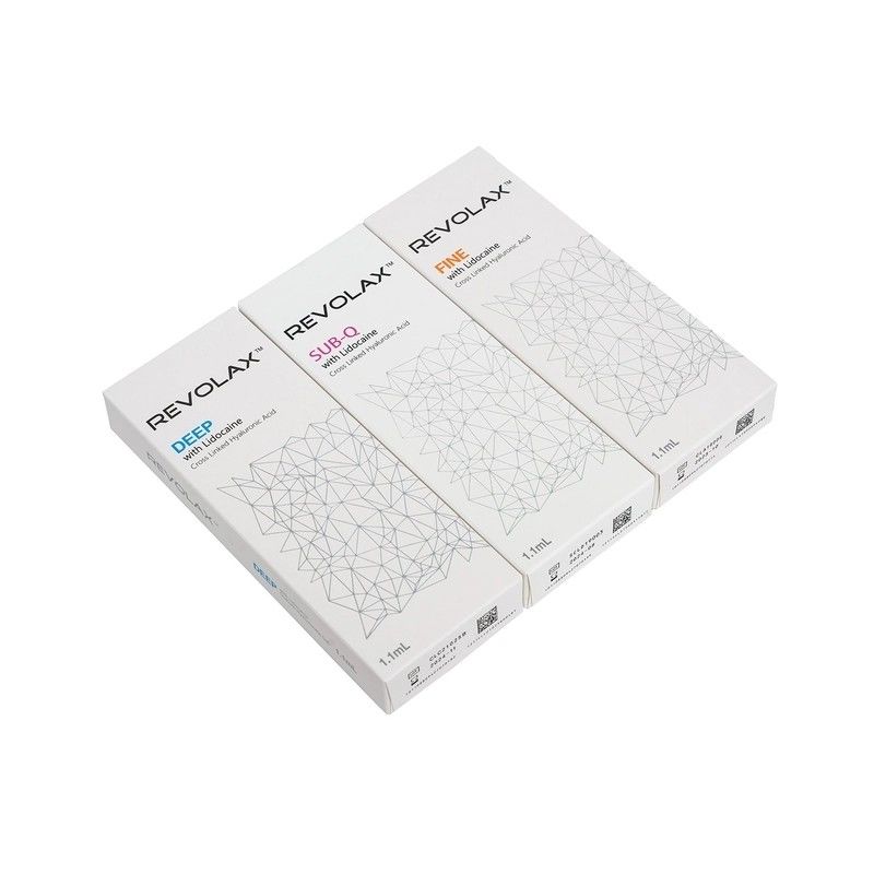 Штраф глубокое Subq заполнителя Revolax 1.1ml Hyaluronic кисловочный дермальный для приглаживать и заполнять
