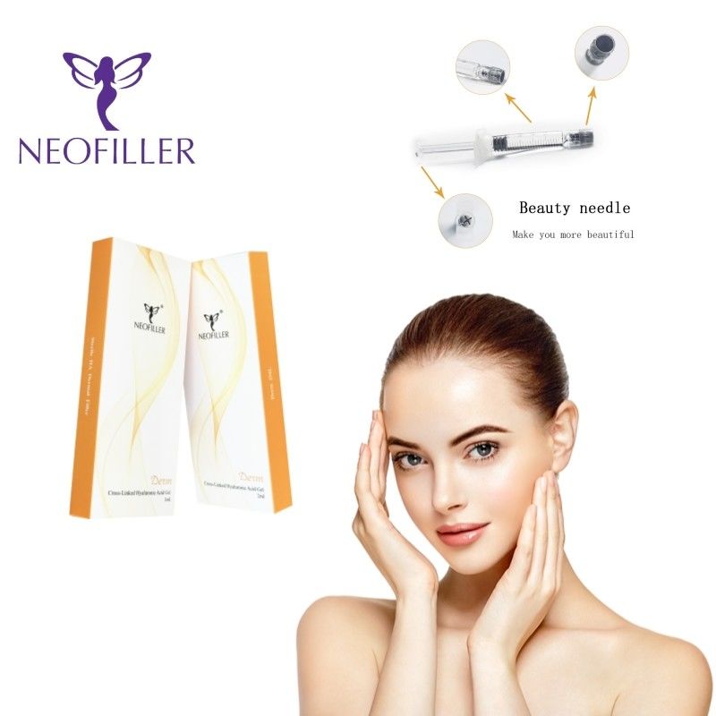 2 мл прозрачного гиалуроновой кислоты Dermal Filler Инъекционный гель для улучшения места инъекции