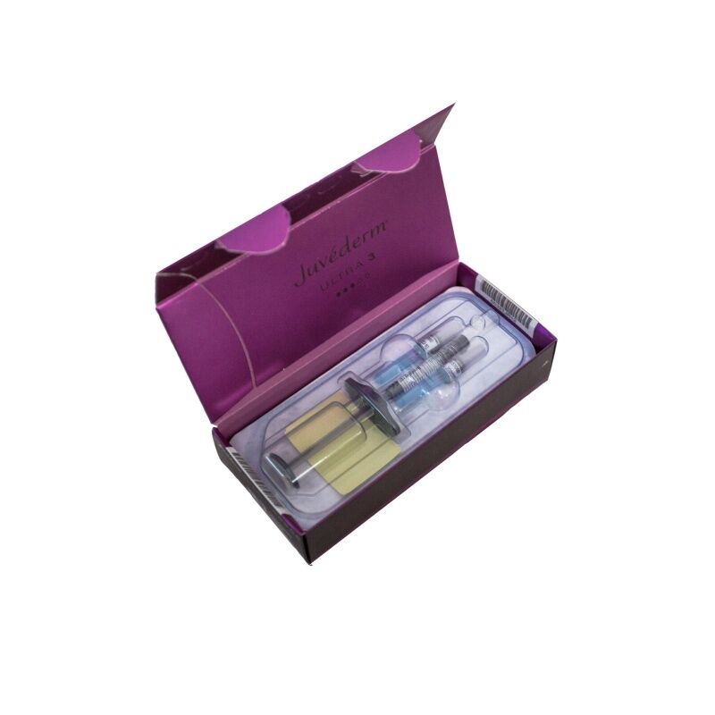 Лицо Juvederm Dermal Filler с гиалуроновой кислотой, предназначенный для улучшения эластичности кожи и уменьшения признаков старения лица