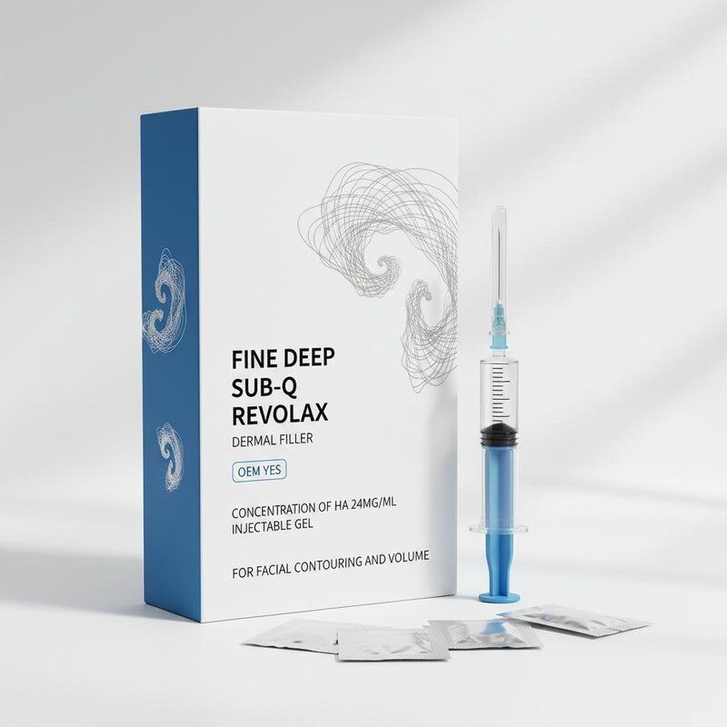 Fine Deep Sub-Q Revolax Dermal Filler Oem Yes Concentration Of Ha 24mgml Injectable Gel For Facial Contouring And Volume