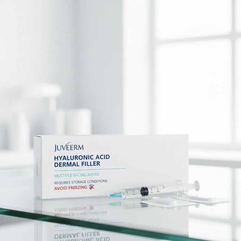 Гиалуроновая кислота Juvederm Dermal Filler Подходит для нескольких областей лица и требует условий хранения Избегайте заморозки