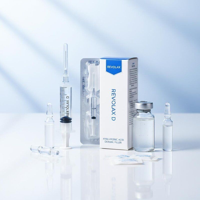 Гиалуроновая кислота Revolax Dermal Filler безопасный инъекционный раствор для уменьшения морщин, контурирования лица и увлажнения кожи.