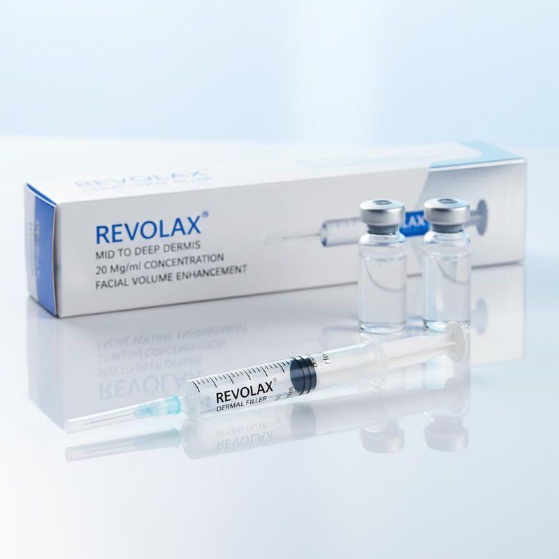 24 мгл Revolax Dermal Filler Инъекция Глубина Средняя до глубокой концентрация дермы 20 мгл Раствор для увеличения объема лица
